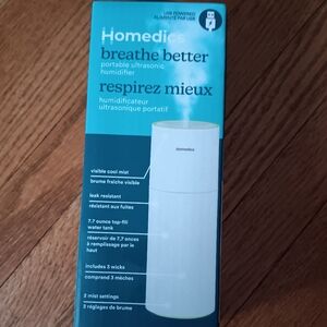 Homedics Ultrasonic Humidifier - White